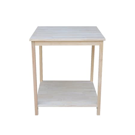 International Concepts Table For Connecting Desks 26 in D X 26 H, 30 W X Hardwood, Unfinished OF-63